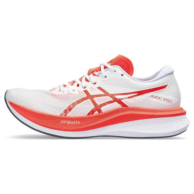 

ASICS Magic Speed 3 White Sunrise Red Women s Sneakers 1012B652-100 37.5