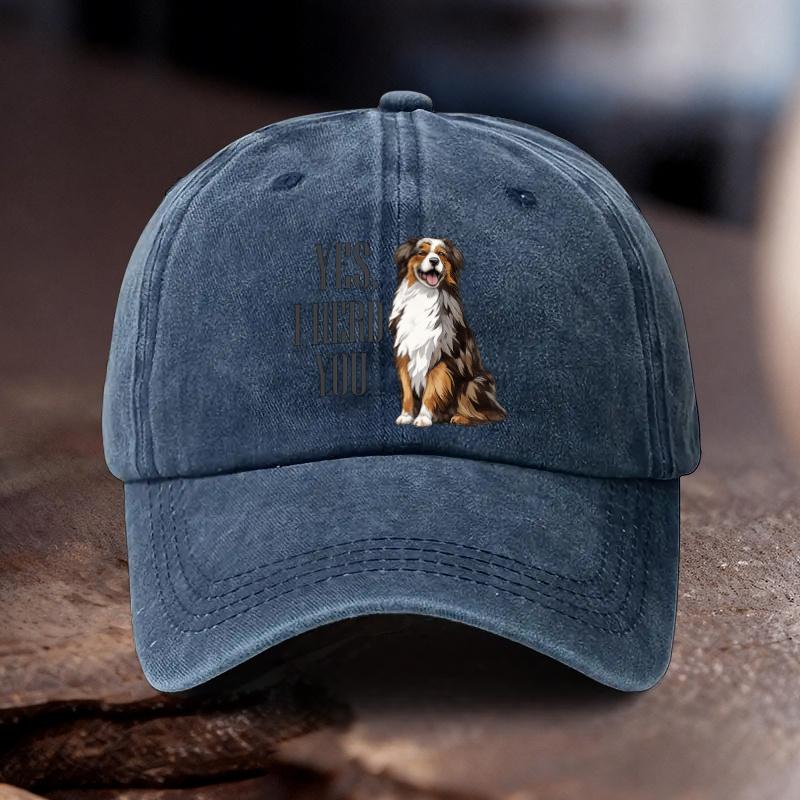 cmYES I HERD YOU Printed Adjustable Cowboy Hat Unisex Outdoor Sports Style an Ideal Gift for Weddings Parties and Bir