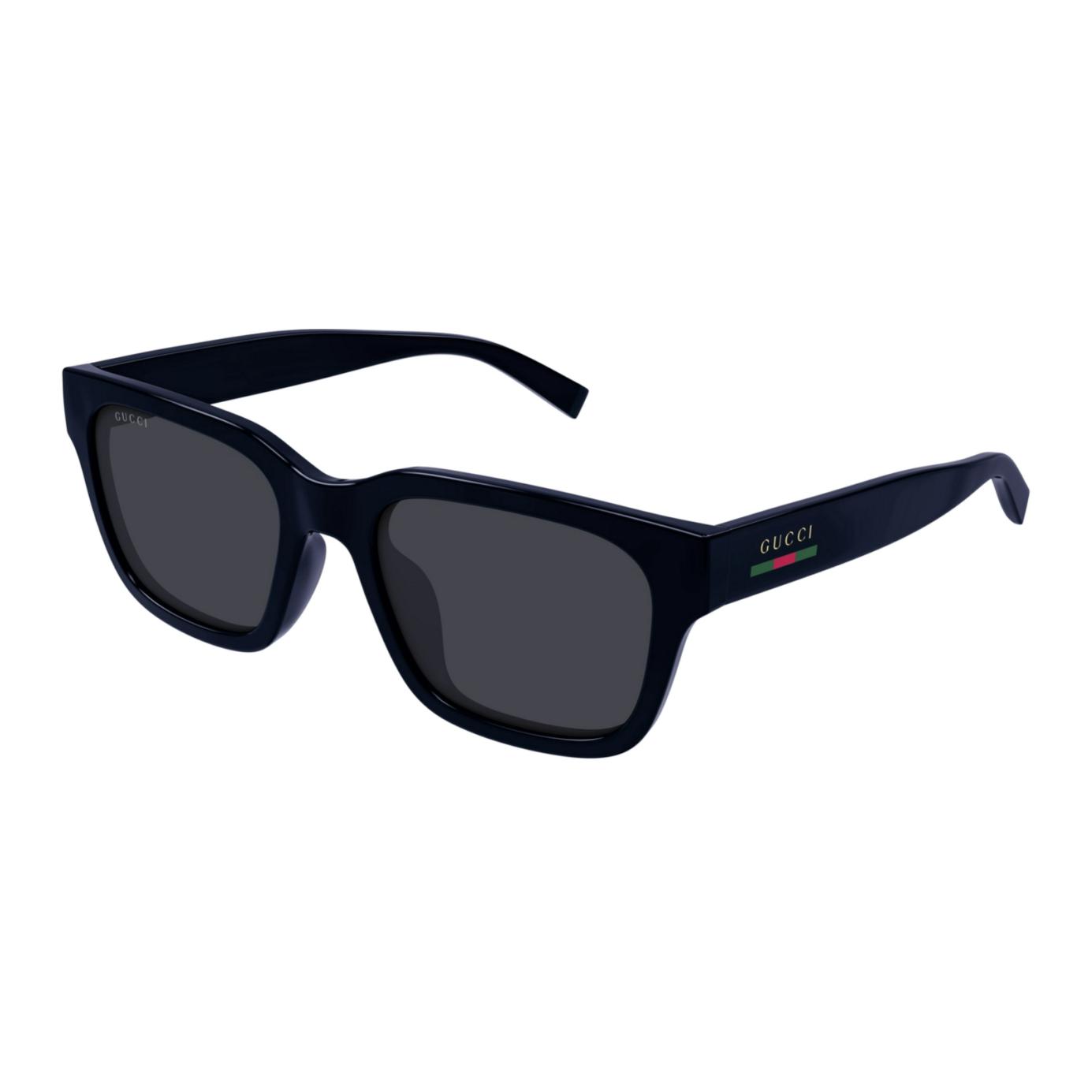 

GUCCI Logo Detail Injection Plastic Square Sunglasses Men s Blue 55 синий