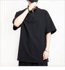 2022 Chinese Style Men's Casual Cotton Linen T-shirt, Retro Plus Size Long Sleeve Tang Suit