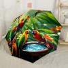 Parrots In The Rainforest Automatic Umbrella with 8-Rib Sturdy Construction Perfect for Outdoor Adventures Fashion Lovers Perfect Gift for Women/Men