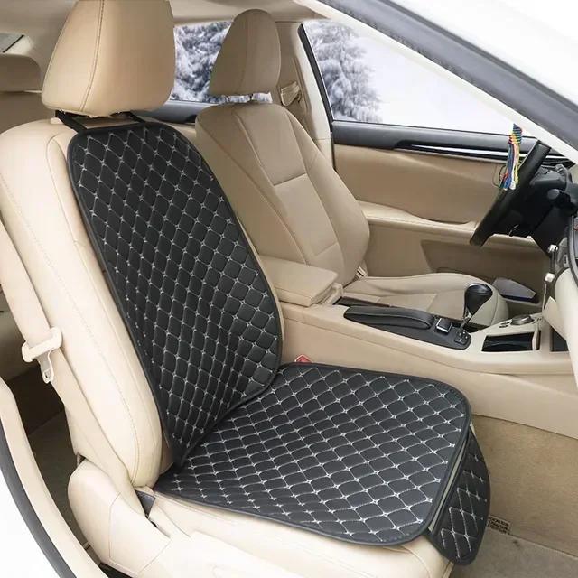 Four Seasons Leather Car Seat Cushion Pad Mat Car Seat Covers Set Front Rear Seat Protector Auto Interior Accessories Universal