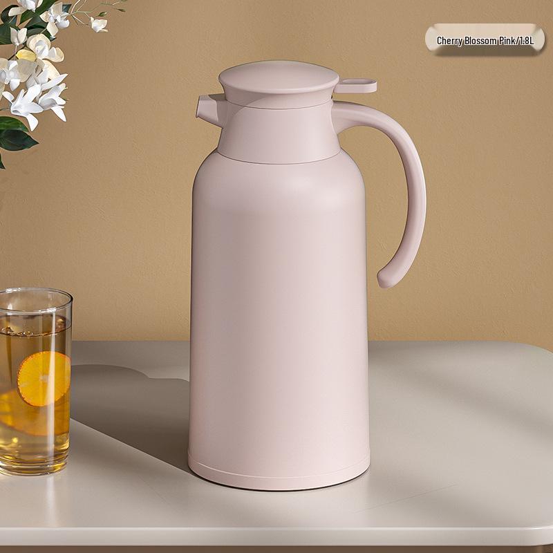 Portable Thermos Flask with Temperature Display, Large Capacity, Glass Liner, Insulated for Home, Dorm, or Travel Use