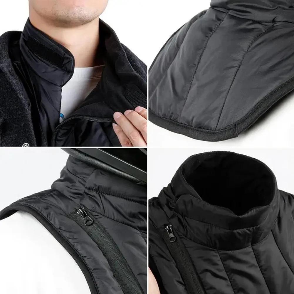 Windproof Winter Neck Warmer Vest Padded Thermal Chest Guard Armor For Cycling Motorcycle