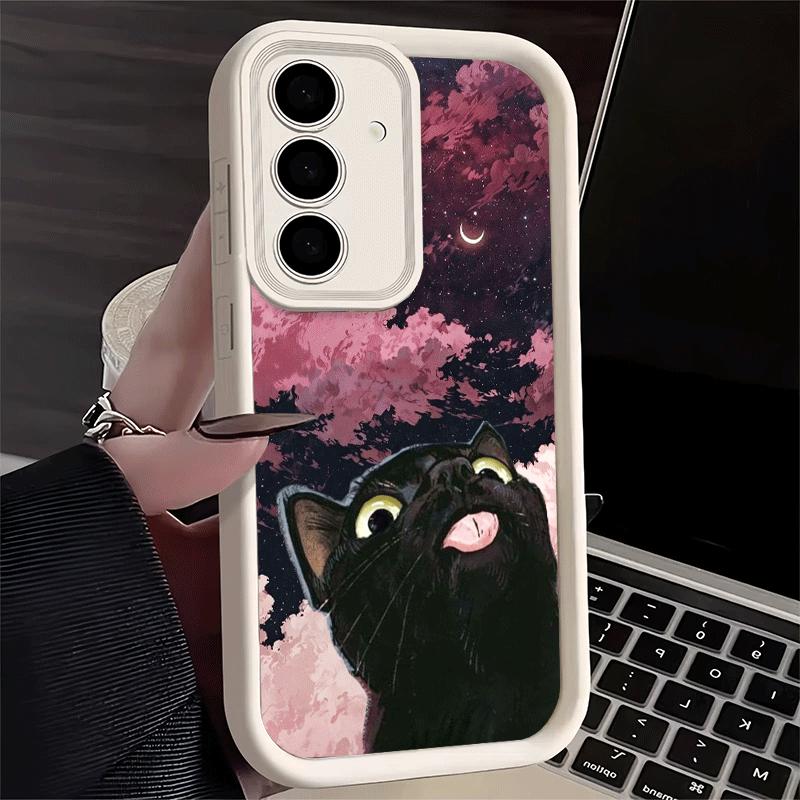 Handyhülle für Samsung Galaxy A17 A16 A15 A14 A13 Katze Niedliches Kätzchen Cartoon A56 A36 A26 A55 A35 A25 A54 A34 A24 A53 A33 A23 A07 A0