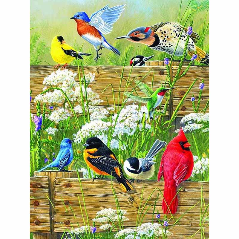 

Новый 5D DIY цветы алмазная живопись птица Алмазная вышивка животное вышивка крестиком полная круглая дрель домашний декор ручной подарок Full Round 15x20CM