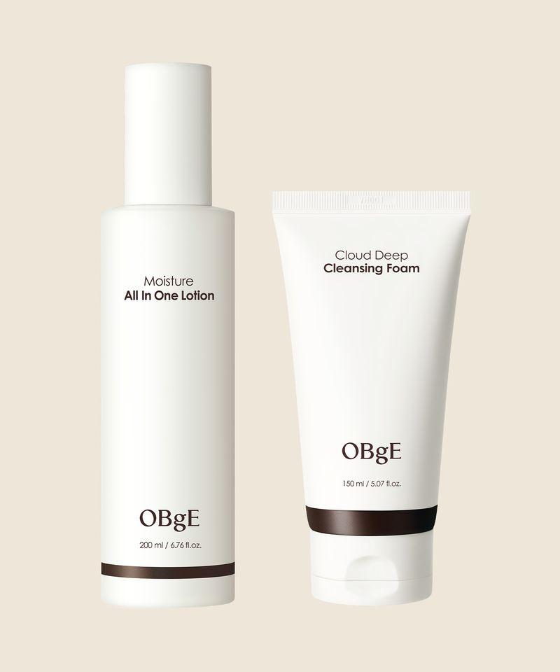Moisture All-in-One Lotion + Cloud Deep Cleansing Foam Set