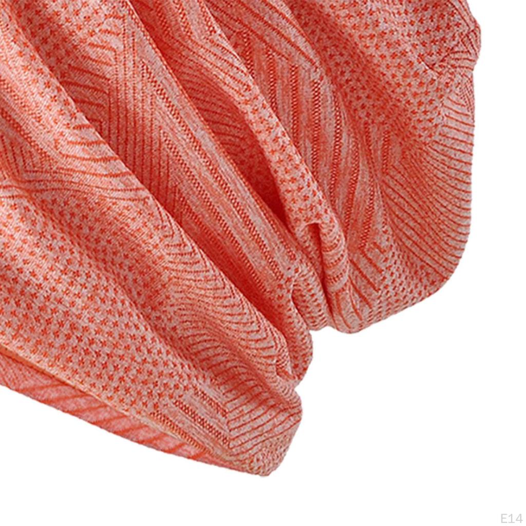 Breathable Beanie Hat, Comfortable Lightweight Wrap Head Scarf, Soft Unisex Bonnet Headgear for