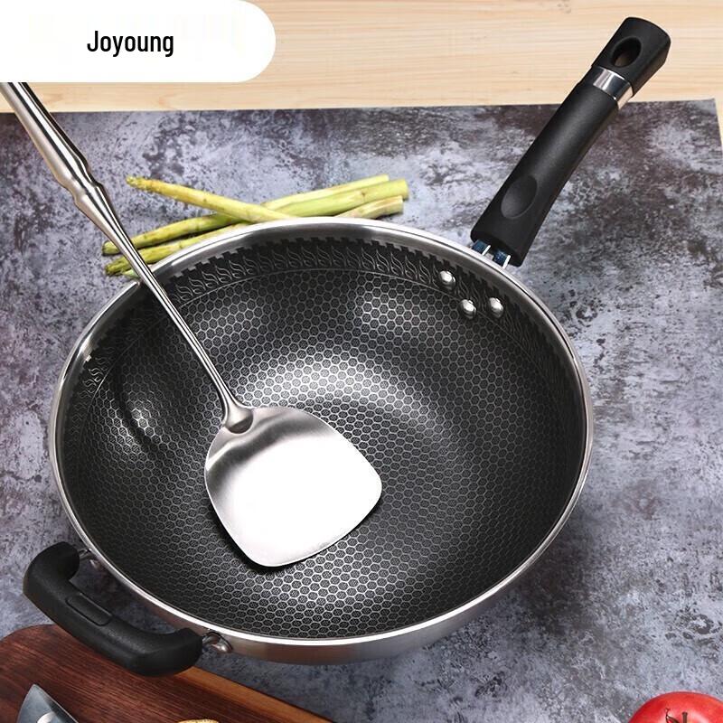 Joyoung 32cm 304 Stainless Steel Non-stick Wok