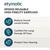 Etymotic ReSEarch Er20xS Standard Fit 3 Flange Ear Tip S clEar 1 Pair