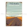 Texas USA Metal Signs Cinema Party Club Bar Printed Kitchen Tin Sign Poster