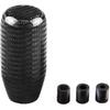 RYANSTAR Universal Gear Shift Style Knob,Car Modified Carbon Fiber Stand Head Manual Transmission Shift Lever Knob Head Wave Stick Shift Knob