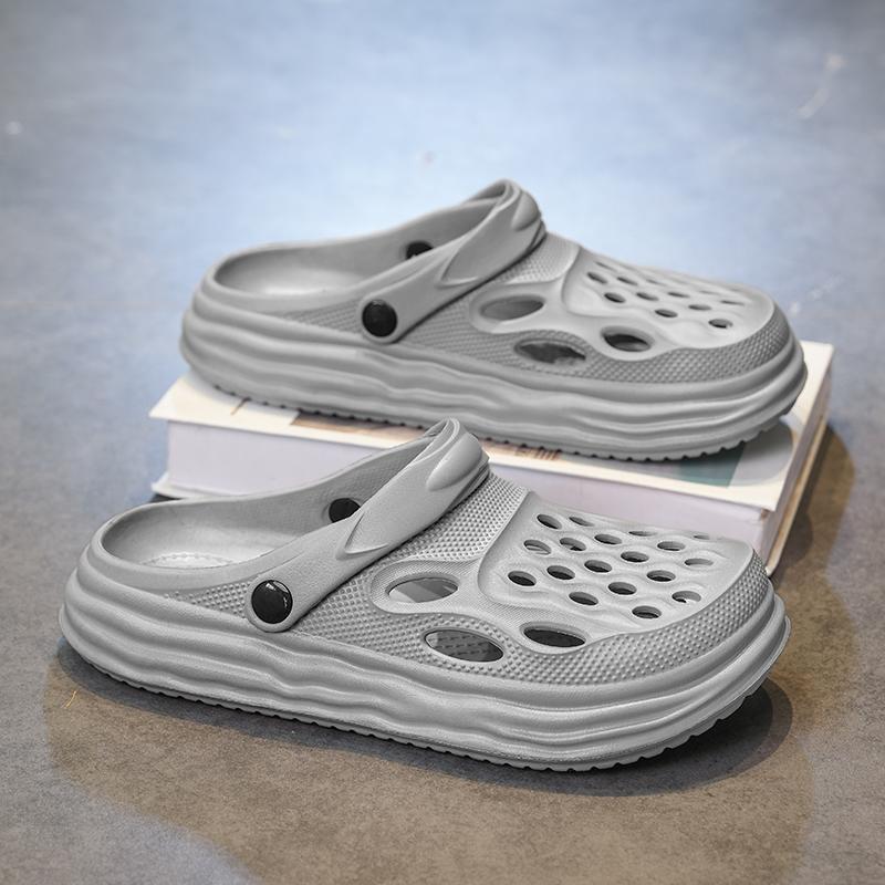 Fashion Sandals Men's Comfortable Slippers Beach Male Sandal Men Lightweight Garden Flat Male Walking Sneakers Outdoor Men's Half Drag