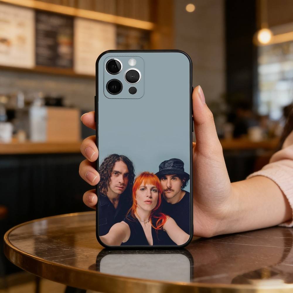 

COOL B-Band P-Paramore Phone Case For iPhone 17,16,15,14,13,12,11 Plus,Pro Max,Soft Silicone Black Cover iPhone13PRO