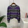 C S In The Room Women S buSh Wool Stripe Long Sleeve Knit Cardigan 2Color C