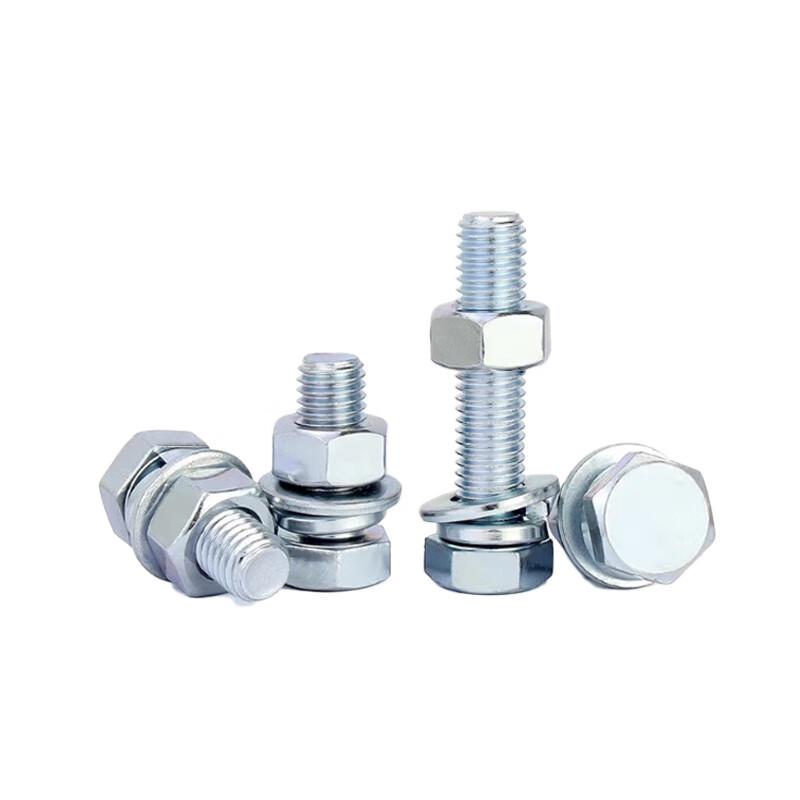 Galvanized Grade 4.8 Hex Bolt, Nut & Washer Set