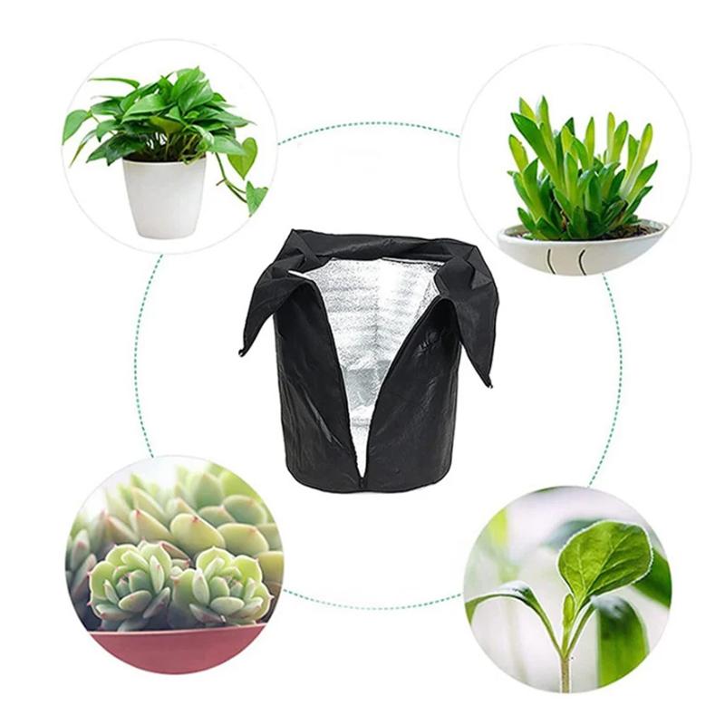 Cubierta Duradera de Protección contra Heladas para Plantas con Papel de Aluminio y Tejido No Tejido para Uso Exterior en Invierno Chaqueta Térmica para Árboles y Arbustos