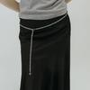 [TITANIUM] TWIST METAL CHAIN BELT_SILVER