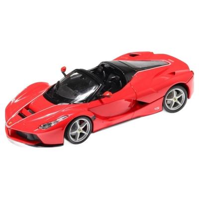 Burago 1:24 Ferrari LaFerrari Aperta Cabriole Diecast Modelauto, Rood