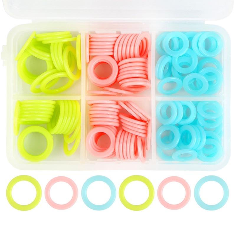 

5 колец для вязания крючком, маркеры для вязания, маркеры для фиксации, маркеры для вязания, инструмент для вязания крючком темные хаки