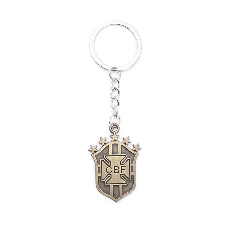 2026 Soccer Team Badge Keychain, National Team Zinc Alloy Key Ring with World Cup Logos, Durable Metal Car Accessories for Football Fans