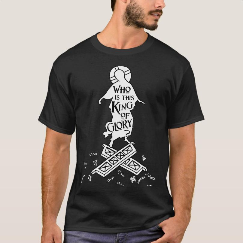 Who Is This King of Glory Orthodox Pascha Orthodox Easter TShirt 100 Cotton ONeck Summer Short Sleeve Casual Mens Tshirt S