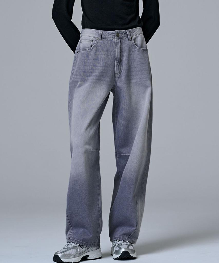 MALOUPE 9148 Balloon Fit Mid-Rise Denim (Grey)