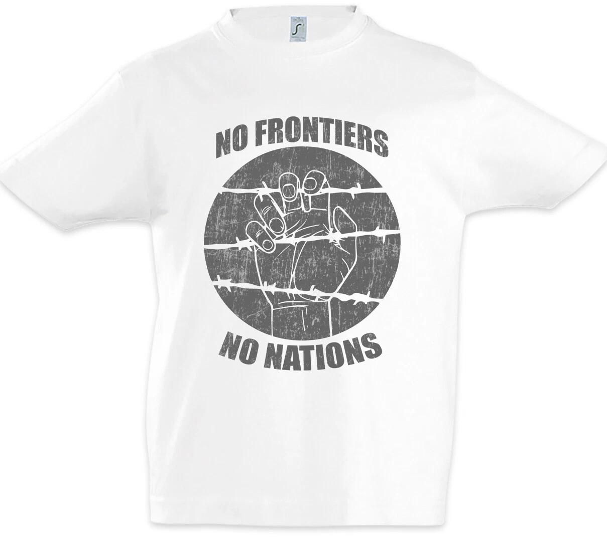 

No Frontiers No Nations Kids Boys kids boys T-Shirt Refugees Borders Borders 150