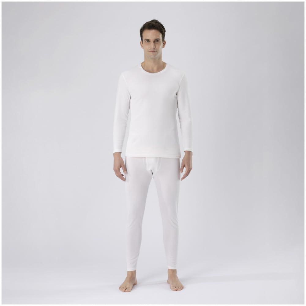 Breath Thermo for Daily Long Tights Size Heat-generating Innerwear, Underwear, Thin, Use, (front Opening), Off-white, LL.
