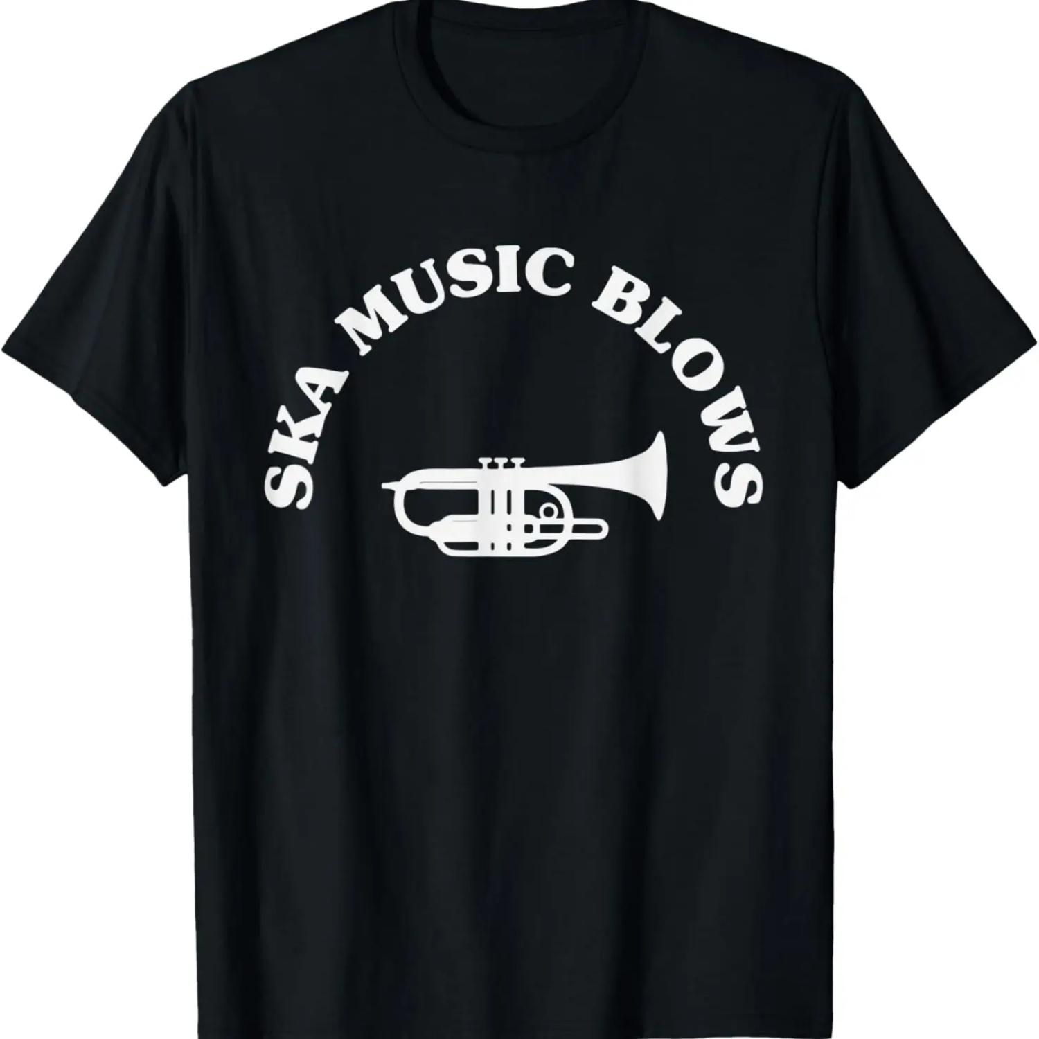 

Ska Music Blows Funny Dad Joke Punk Band Pun T-Shirt XXXXXL чорний