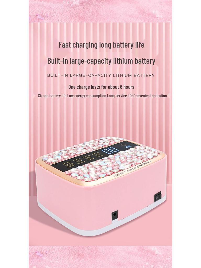 SS10 168W Rechargeable Nail Lamp - High-Power, Quick-Dry Curing for Nail Salons