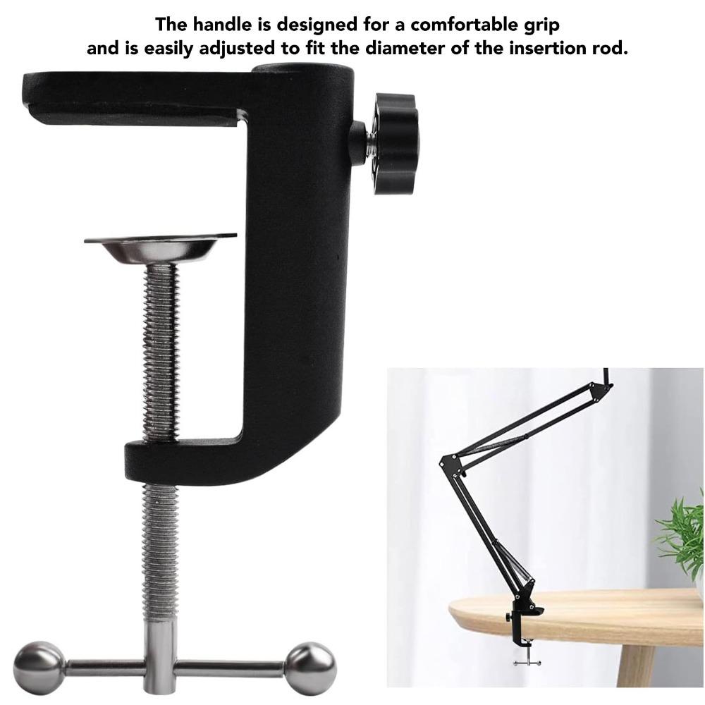 2.4inch 61mm Desk C Clamp Maximum Opening Size Desk Lamp Clamp C Clamp Base  Swing Arm Support