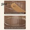 Multi-purpose Storage Basket Ice Bucket with Faux Leather Handle Thickened Plastic Beer Wine