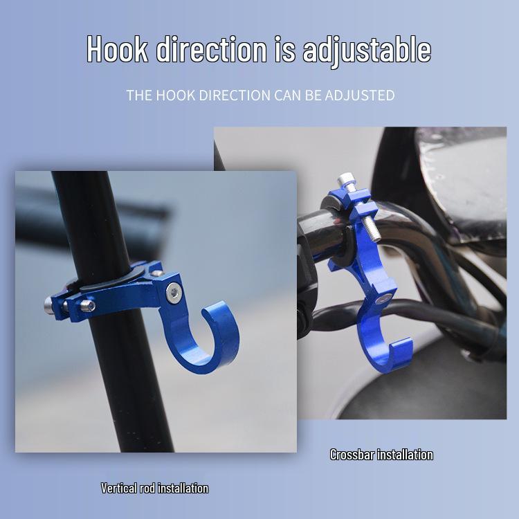 Front-Mounted No-Drill Universal Hook for E-Bike/Motorcycle Helmet