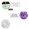 1/4pcs Bathroom Shower Curtain Set Purple Butterfly Bathroom Curtain With 12 Hooks Non Slip Rugs Toilet Cover Mat Bathroom Partition