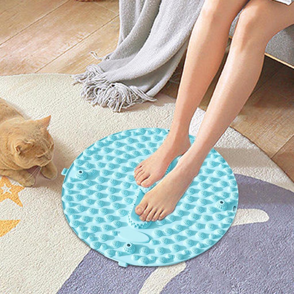 Fußmassagekissen Akupressurmatte 21,65 Zoll Durchmesser Bequem Vielseitig Rundes Massagegerät Stehend