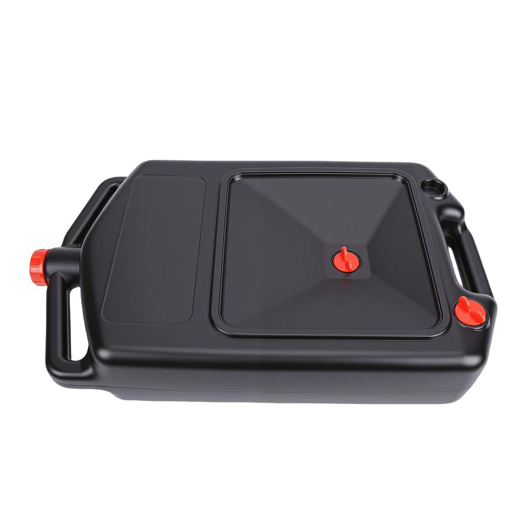 Oil Drain Container 12L Capacity Multifunctional Low Profile Design Automotive Oil Drain Pan with Handle for ATVs