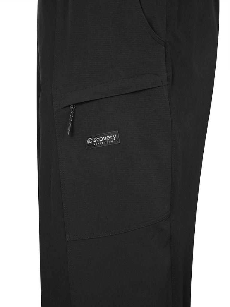 DISCOVERY EXPEDITION Freshvent Men'S Ripstop Parachute Cargo Pants (Black)