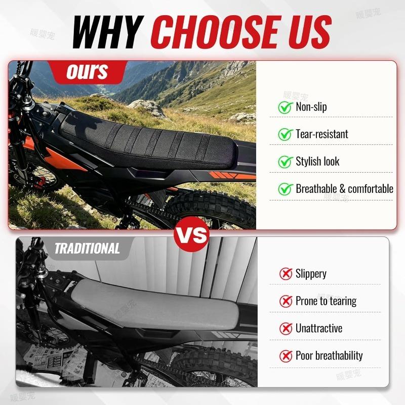 Xiaomi PVC Soft Seat Cover Motorcycle Seat Cover Waterproof Non-slip Particles Design for Yozma IN 10/Pro Electric Bike E-bike Scooter