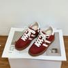 2025 new German training shoes women wear high-end platform casual shoes front lace-up Korean version campus Forrest Gump shoes women