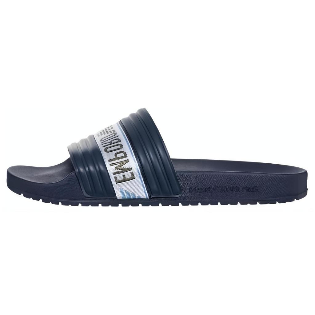 Emporio Armani Round Toe Thick Sole Slip-On Sandals Men sandals Blue XVPS06XN999T637