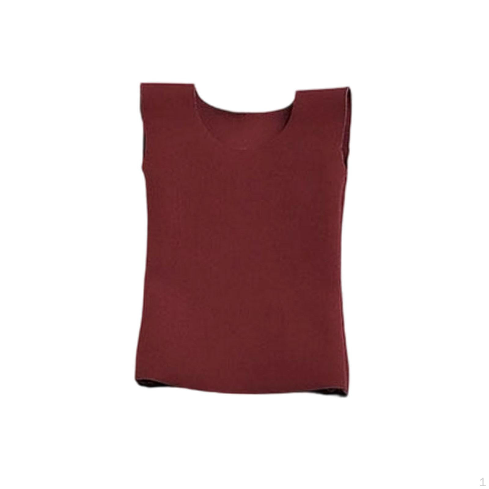 

Одежда для экшн-фигурки 1/6, Аксессуары для костюма куклы, Майка, Повседневная, Модная Женская Одежда Dark Red