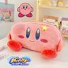 Kirby Federmäppchen Plüsch-Federmäppchen Schreibwarenbox Cartoon-Organizer Kosmetiktasche Mädchen Süß Weiche Schreibwarentasche Münz-Kosmetiktasche