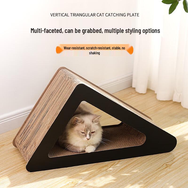 Miaolisi Vertical Corrugated Cat Scratcher (Small, 3-Pack)