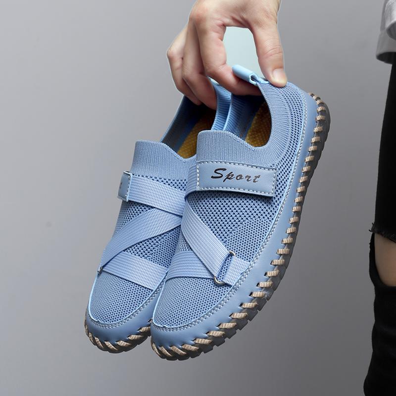 Women Hiking Shoes Driving Shoes Slip on Moccasins Beige Yellow Blue Casual Plus Size Outdoor Shoes