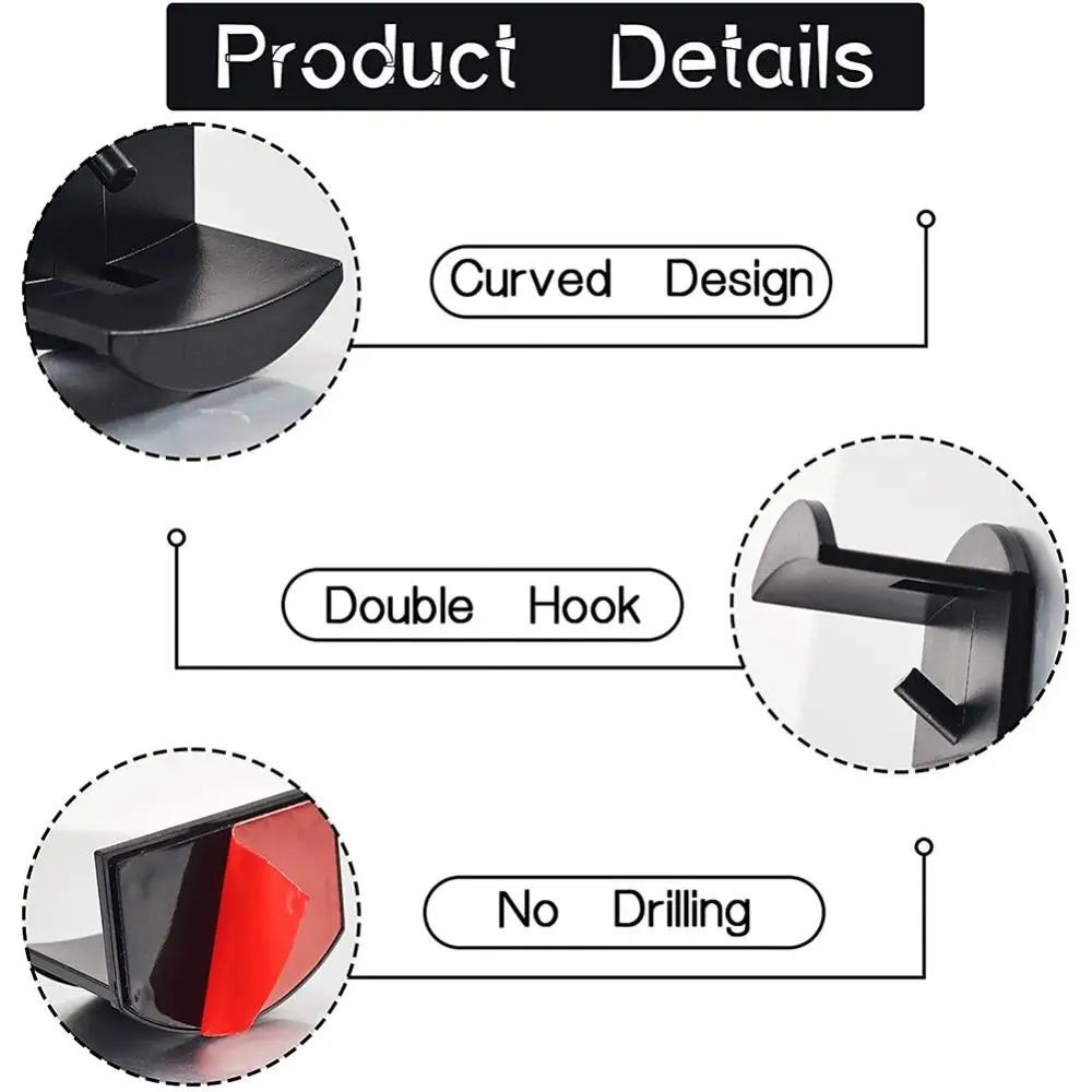 1/5/10PCS Adhesive Hat Hooks For Wall Hat Holder Organizer Baseball Caps Hat Rack No Drilling Multi Purpose Strong Hat Hangers