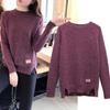 Women Sweaters and Pullovers Autumn Winter Long Sleeve Pullover Solid Pullover Female Casual Short Knitted Sweater