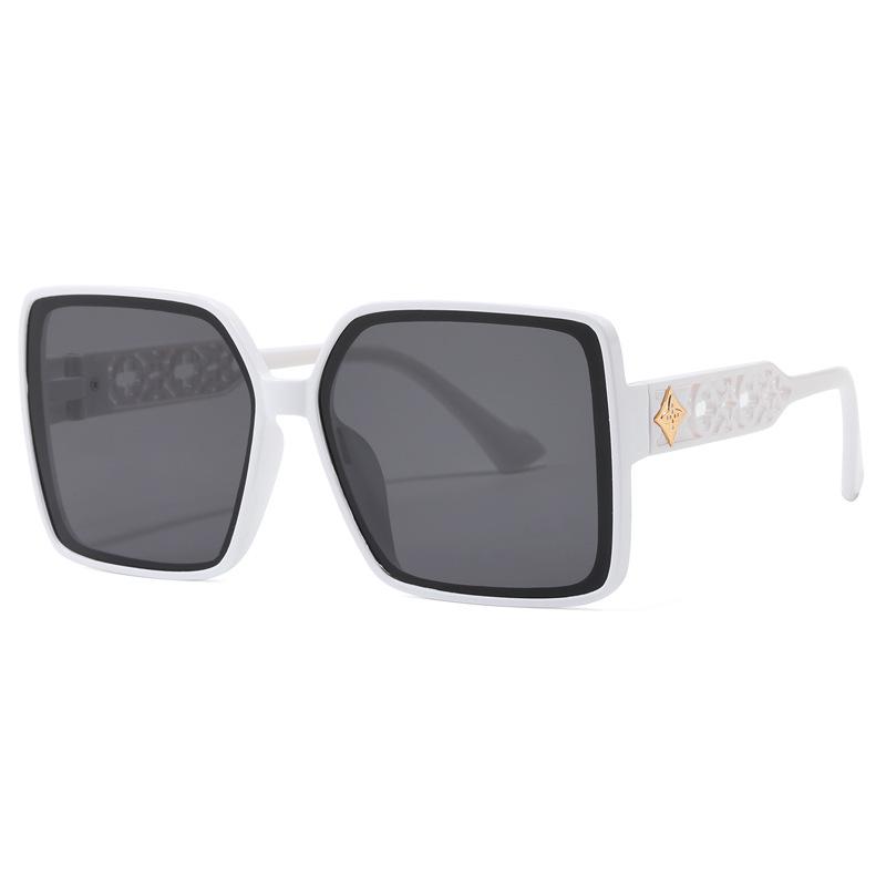 Trendy Large Frame Square Sunglasses for Women - UV Protection, Versatile Street Style