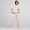 Oversized Embroidered Fleece Hoodie Loose Jogger Set Women Comfort Casual Streetwear