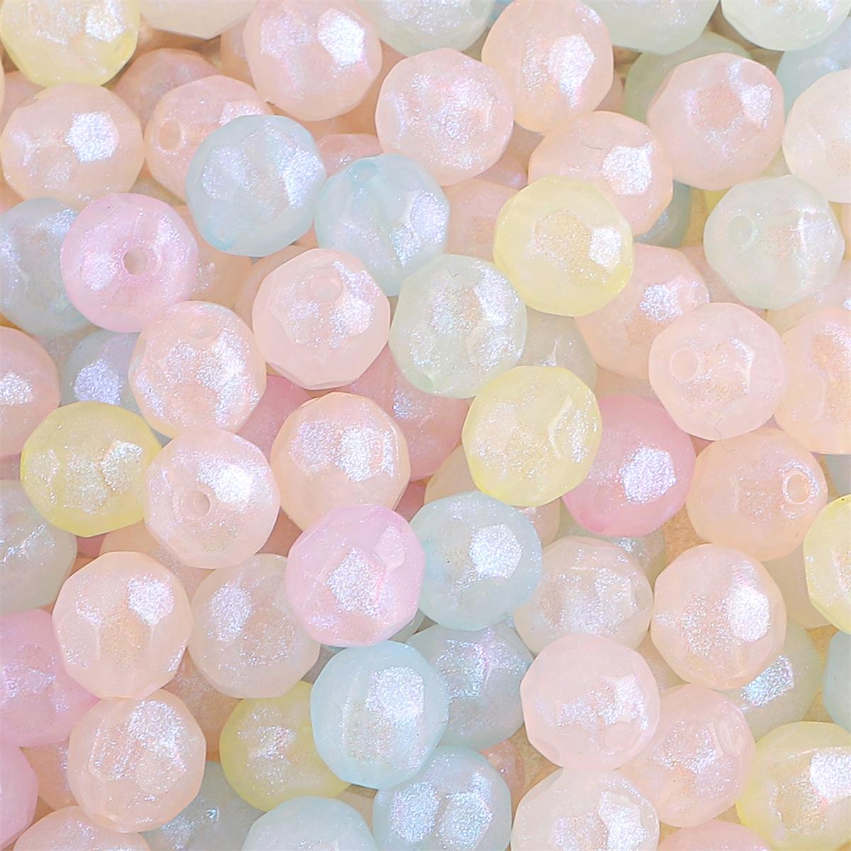 

500 г граненые акриловые бусины русалочьи круглые свободные разделительные бусины для изготовления украшений своими руками браслет ожерелье ручной работы 10mm 500g разноцветный